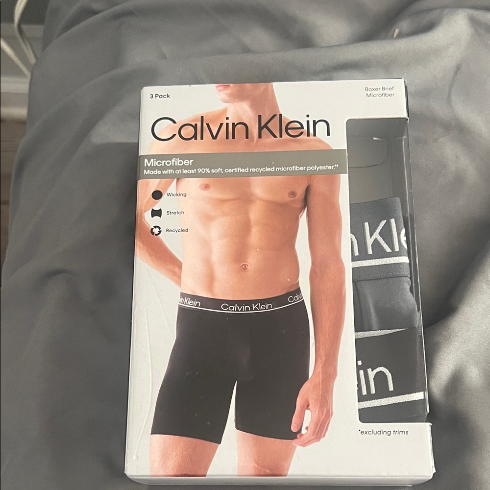 Back and gray Calvin Klein boxerbriefs size large